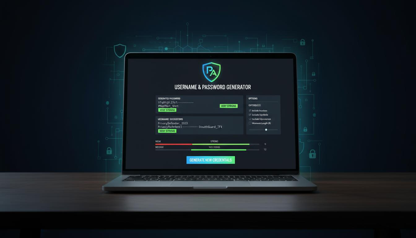 Smart Username & Password Generator Image Smart Username & Password Generator Image